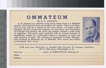 Advertising card for Ommateum